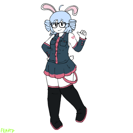 dainai (oc by demiahcookies05) cosplaying as teto